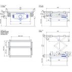 Ascenseur pour Vidéoprojecteur - GP Screen - VPH40HC - Descente jusqu'à 54cm - Poids max supporté 25kg