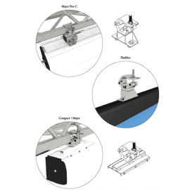 Support Tubulaire - GP Screen - Pour écrans Major Pro-C / FlatMax / Compact / Major