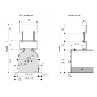 Kit d'encastrement Faux Plafond - GP Screen - Pour écrans Major Pro-C