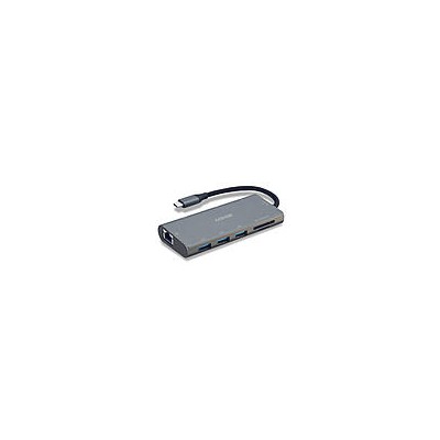 DST-Mini Plus, Mini Docking Station USB C pour Laptop avec HDMI 4K,VGA et charge 100W