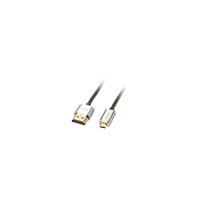 Câble HDMI® Slim, compatible HDMI 2.0 Ultra HD, Ethernet CROMO®, type A/D, 0.5m